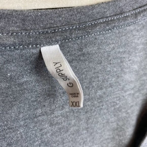 G Supply Women's Grey White T-Shirt Wife Mom Boss Graphic Tee Size XXL - Picture 3 of 6